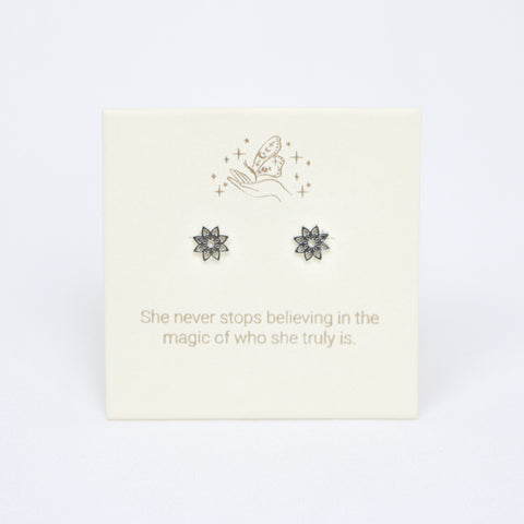 Yantra Silver Inspiration Earrings