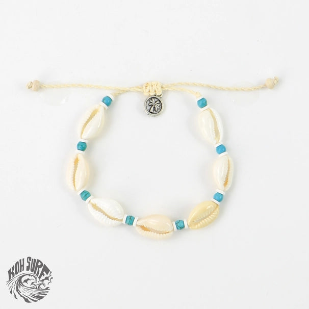 Turquoise Cowrie Shell Anklet