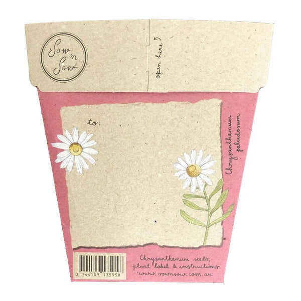 Mother's Day Chrysanthemums Gift of Seeds Card | Sow n Sow