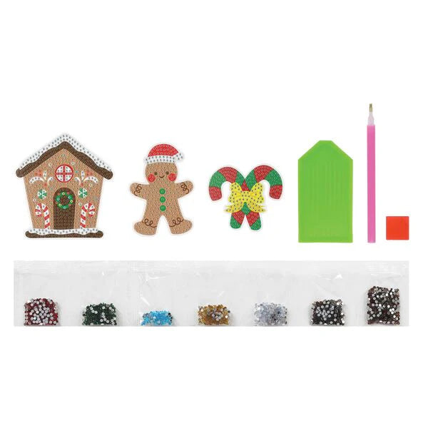 Christmas Diamond Art 3pc Set | Gingerbread