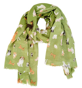 Green Dog Scarf