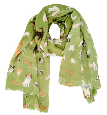 Green Dog Scarf