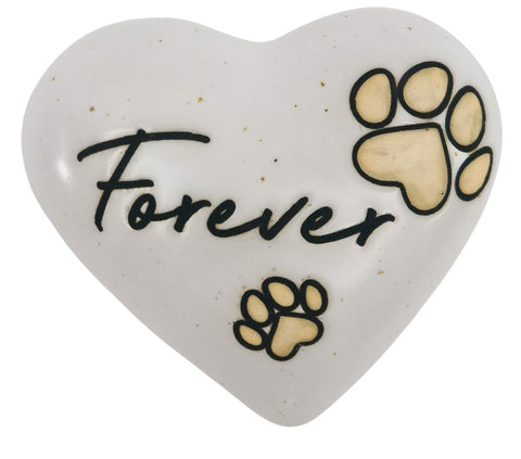 Forever Paw Heart Stone