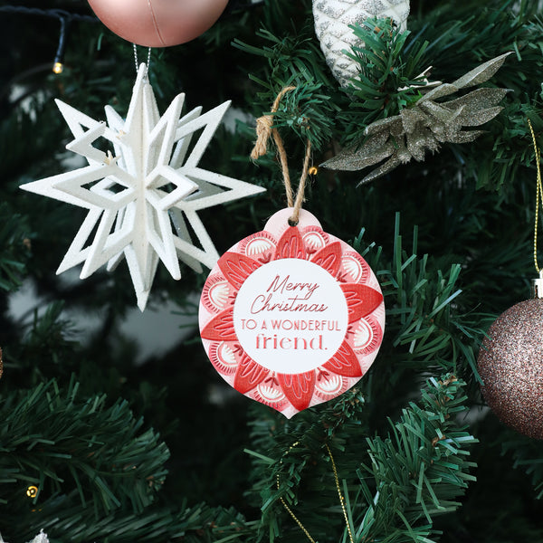 Friends Christmas Bauble Keepsake