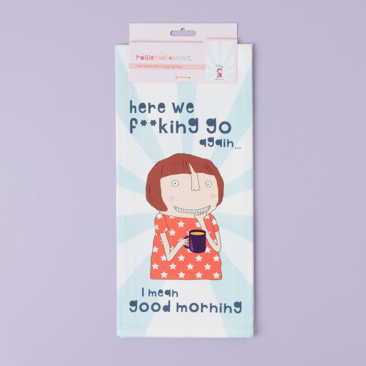 Here We Go Tea Towel | Rosie Made A Thing