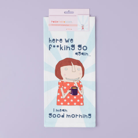 Here We Go Tea Towel | Rosie Made A Thing