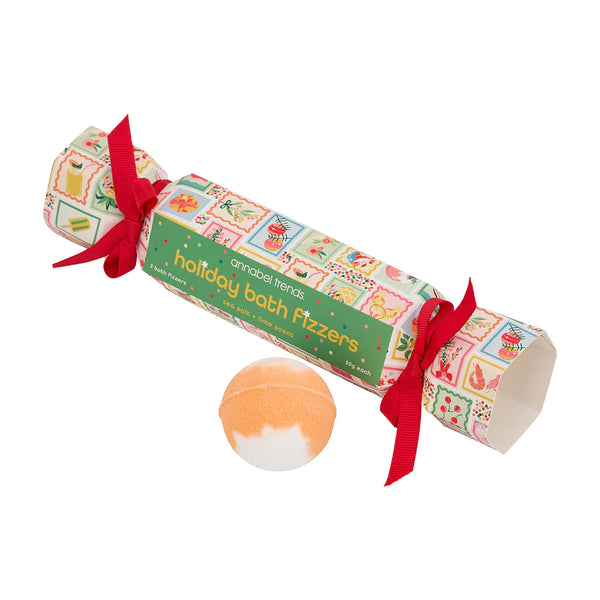 Christmas Bonbon Bath Fizzers | Sea Salt & Lime