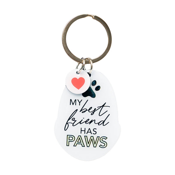 My Best Friend Has Paws Keyring