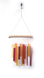 Recto Red Glass Windchime