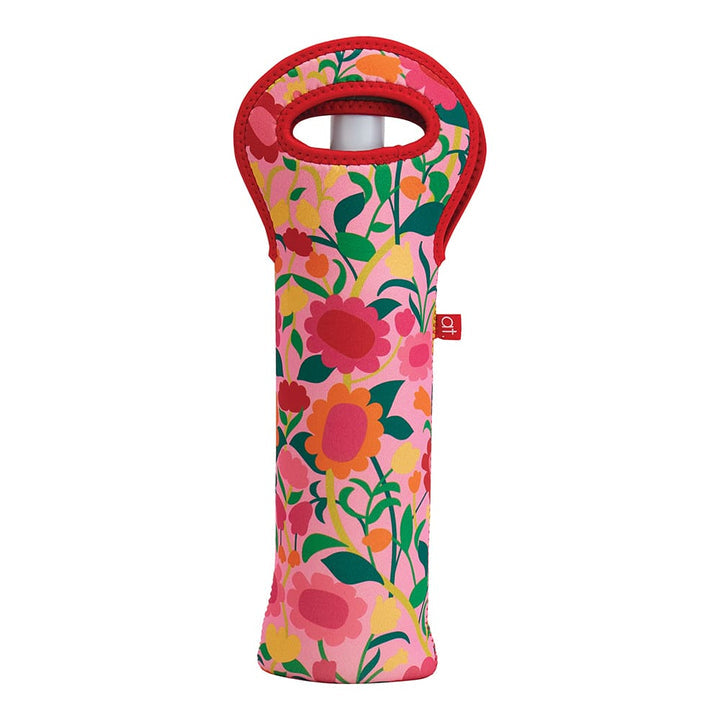 Neoprene Wine Bottle Bag | Flower Patch