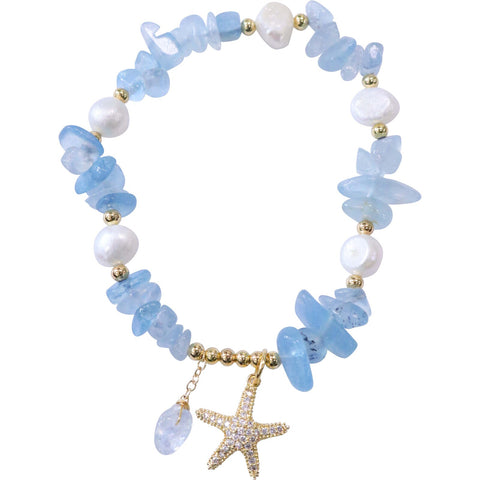 Starfish Freshwater Pearl Bracelet