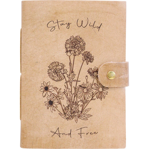 Stay Wild Leather Journal