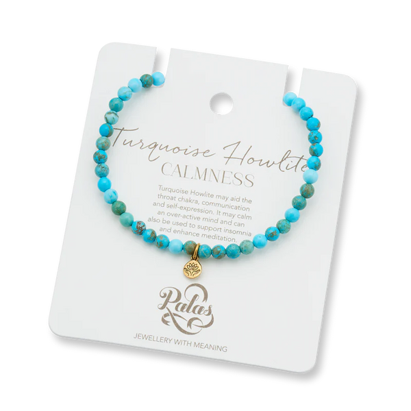 Turquoise Howlite Healing Gem Bracelet | Palas