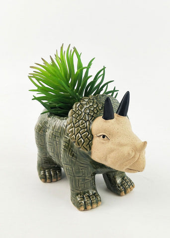 Triceratops Dino Pot