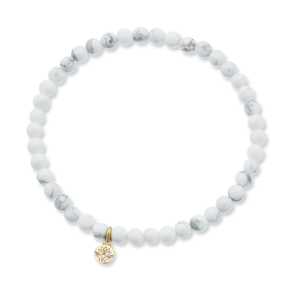 White Howlite Healing Gem Bracelet | Palas