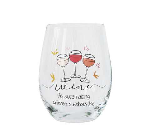 Raising Children Wine Glass