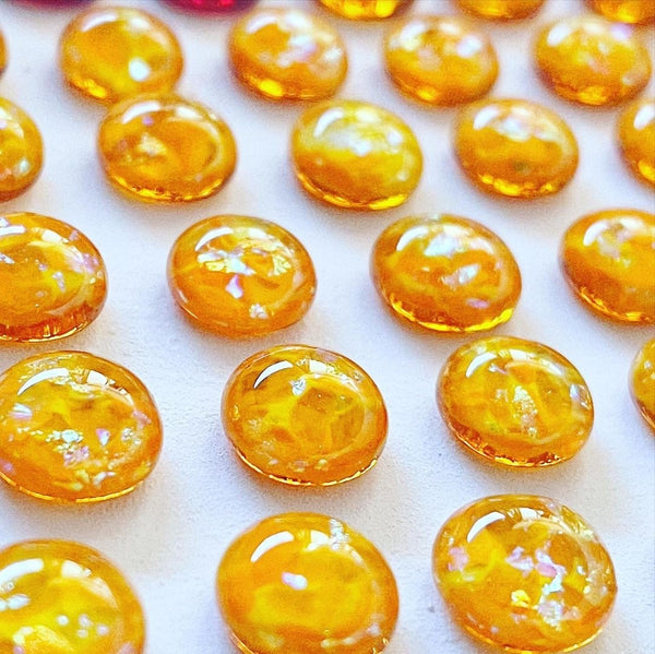 Walking On Sunshine Glass Studs by Samantha Abbott