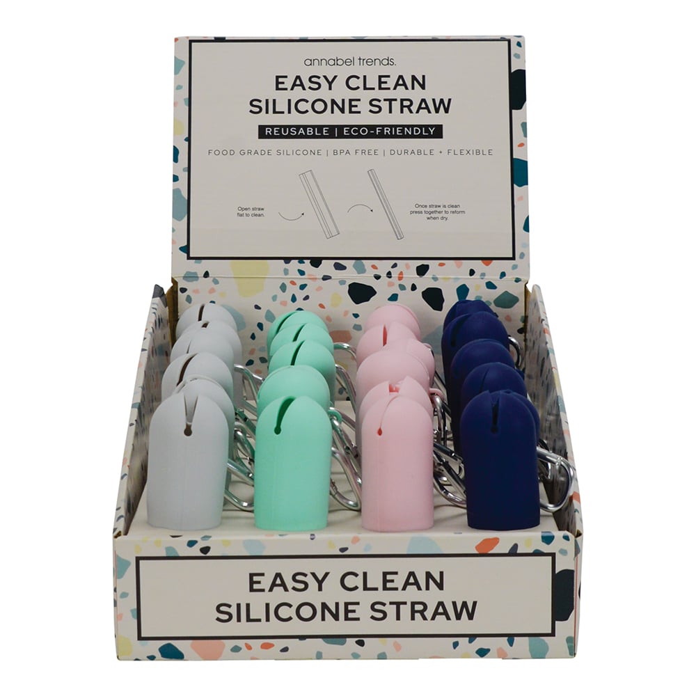Easy Clean Reusable Silicone Straws