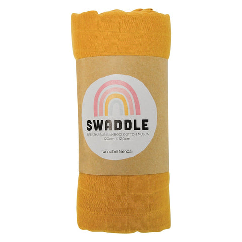 Muslin Swaddle | Mustard