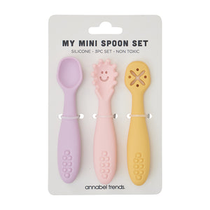 Silicone Cutlery 3pc Set | Sunset