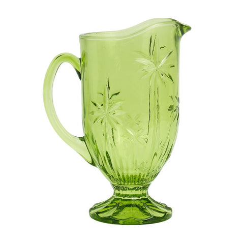 Palm Tree Glass Jug | Green