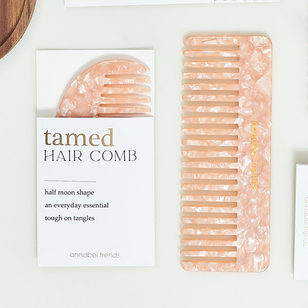 Tamed Hair Comb | Pink Pearl