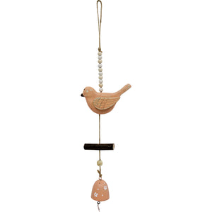 Bird Bell Hanging | Peach