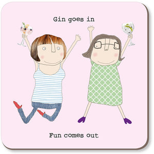 Rosie Made A Thing Coaster | Gin Goes In