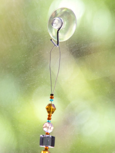 Amber Crystal Sun Catcher