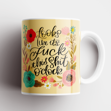 Pretty Sweary Mug | O'Clock
