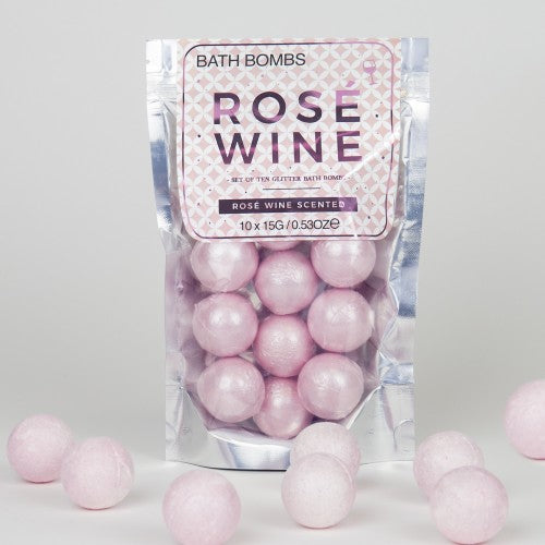 Rose Wine Bath Bombs