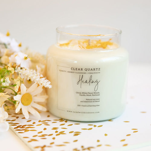 Healing Clear Quartz Candle | 510g