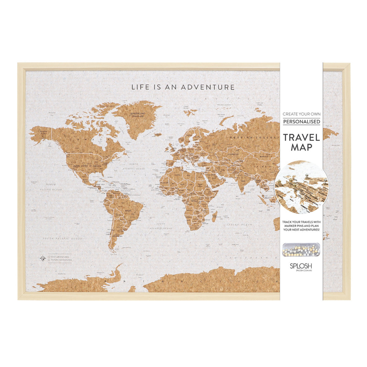 World Map Travel Board | Large