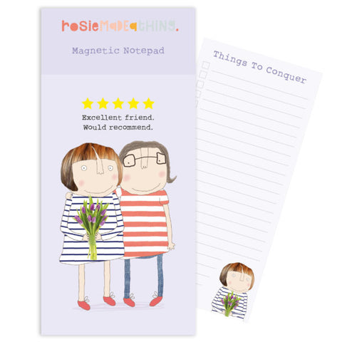 Excellent Friend Magnetic Notepad | Rosie Made A Thing