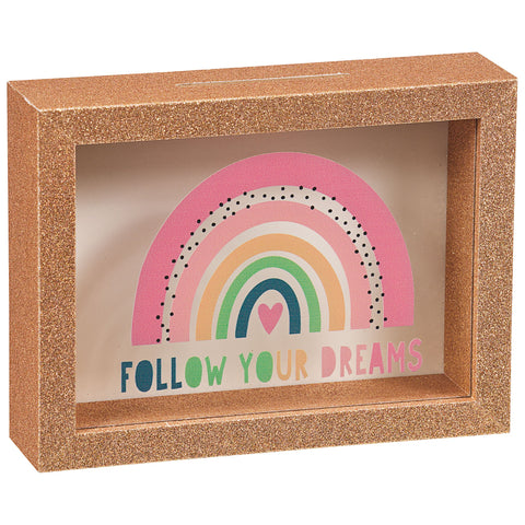 Glitter Money Box | Follow Your Dreams