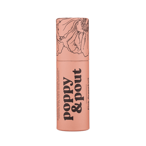 Poppy & Pout Lip Balm | Pink Grapefruit