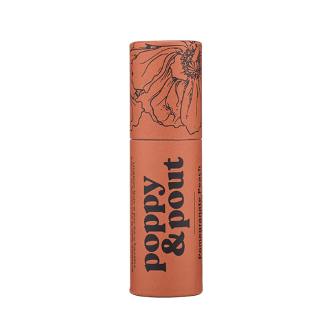 Poppy & Pout Lip Balm | Pomegranate Peach