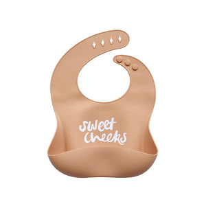 Silicone Baby Bib | Sweet Cheeks Caramel