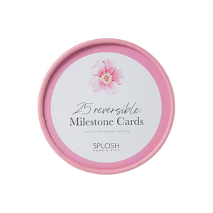 Reversible Milestone Cards | Floral