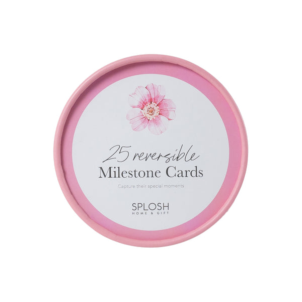 Reversible Milestone Cards | Floral