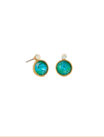 Piccadilly Green Studs | Tiger Tree