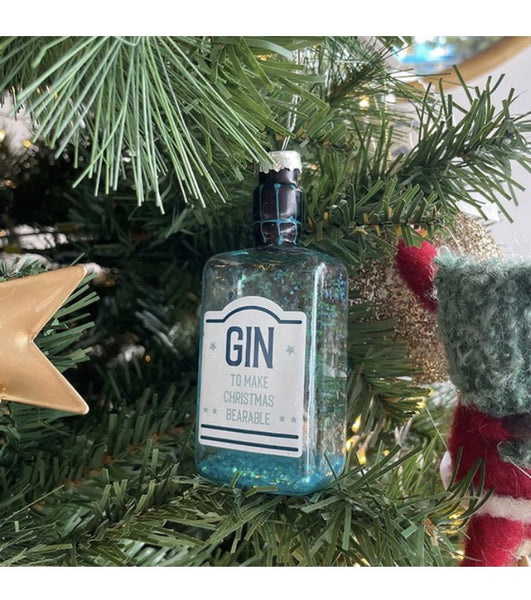 Gin Bottle Tree Ornament