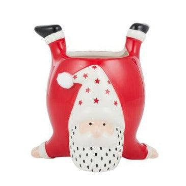 Quirky Santa Pot | Red