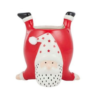 Quirky Santa Pot | Red