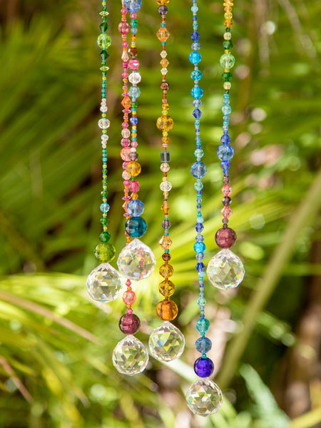 Amber Crystal Sun Catcher