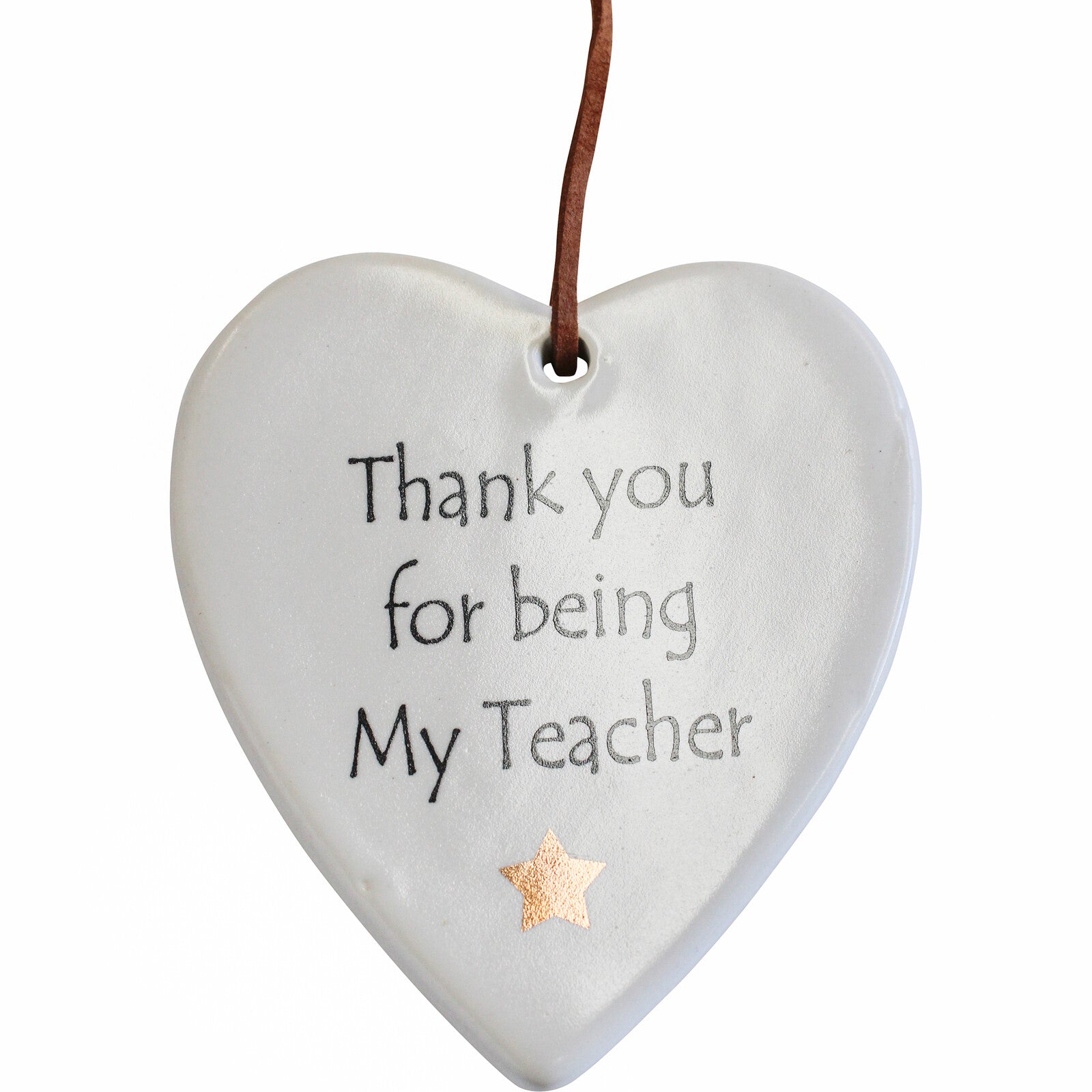 Thank You Teacher Ceramic Heart