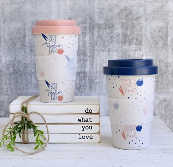 Teacher Fuel Eco Travel Mug | Navy