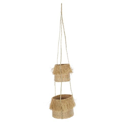 Hula Seagrass Hanging Basket