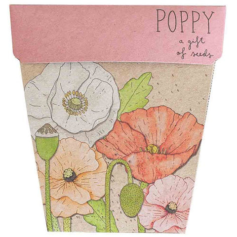 Poppy Gift of Seeds Card | Sow N Sow