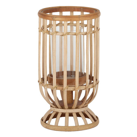 Belle Rattan Candle Holder | Large